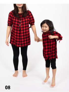 Kid's Off The Shoulder Printed Fashion Top